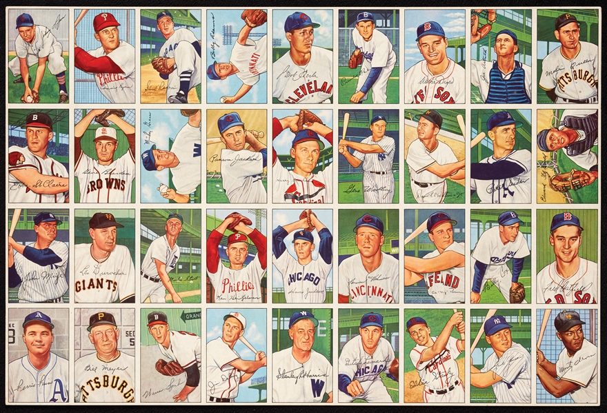 1952 Bowman Baseball Uncut Sheet (36)