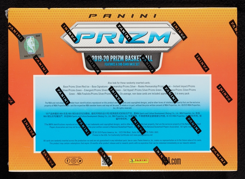 2019-20 Panini Prizm Basketball Target Mega Box (10/6)