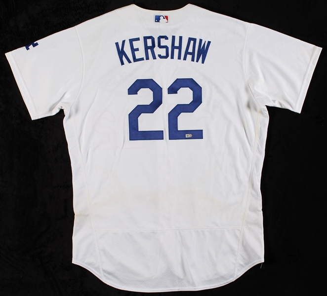Lot Detail - Clayton Kershaw 2016 Game-Used Dodgers Jersey - Win