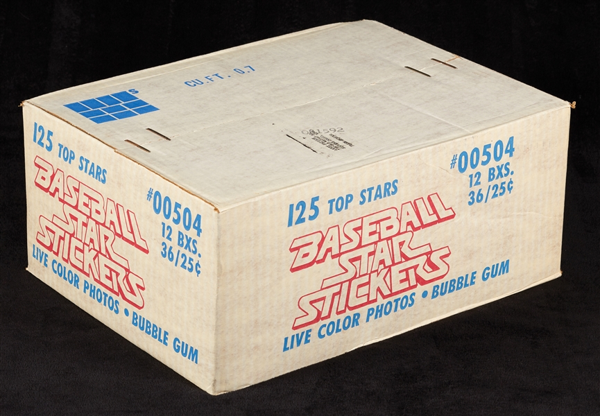 1981 Fleer Baseball Star Stickers Case (12)