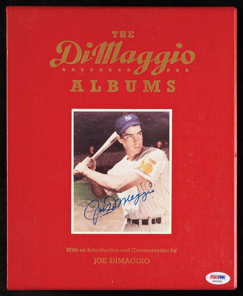 Joe DiMaggio TRIPLE-Signed The DiMaggio Albums (PSA/DNA)