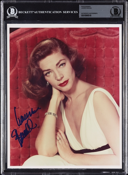 Lauren Bacall Signed 8x10 Photo (BAS)