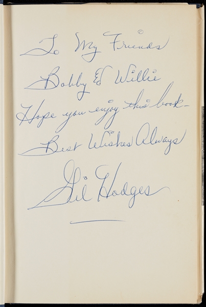 Gil Hodges Signed The Game of Baseball Book (BAS)