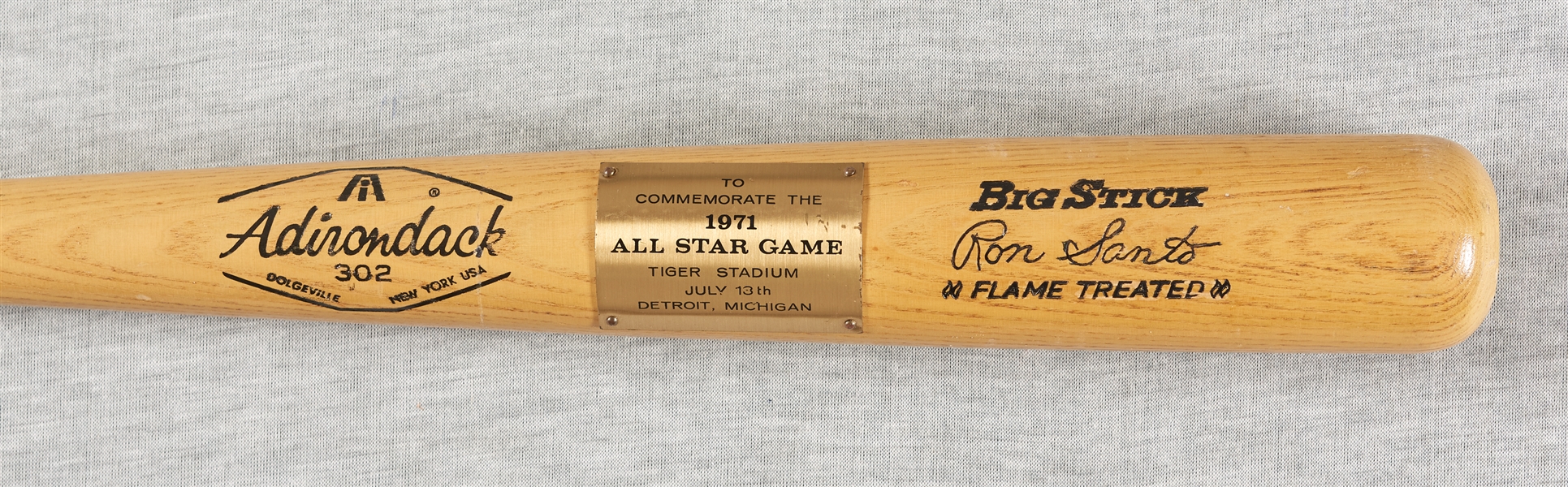Ron Santo 1971 All-Star Game Commemorative Adirondack Bat 