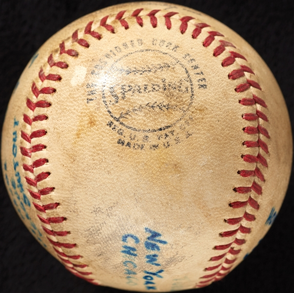 Ron Santo Career Home Run No. 300 Game-Used Baseball (9/21/71) 