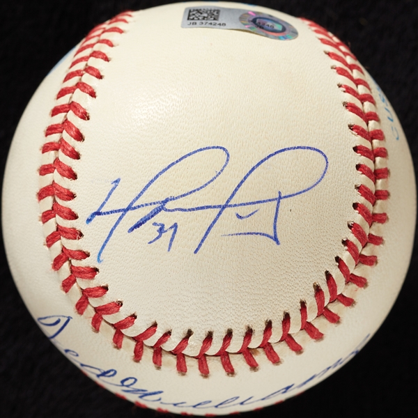 Ted Williams & David Ortiz Dual-Signed OAL Baseball (8/12) (MLB) (JSA)