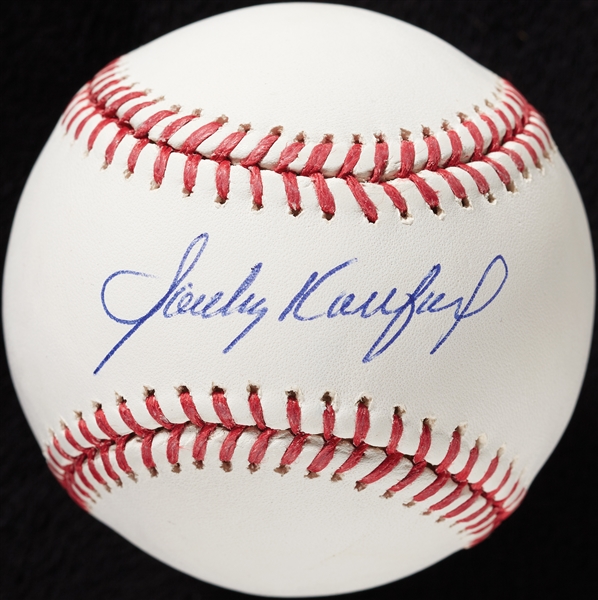 Sandy Koufax Single-Signed OML Baseball (MLB) (Graded BAS 10)