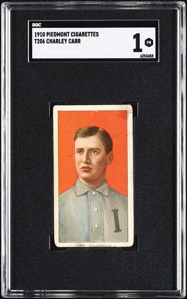 1909-11 T206 Charley Carr SGC 1