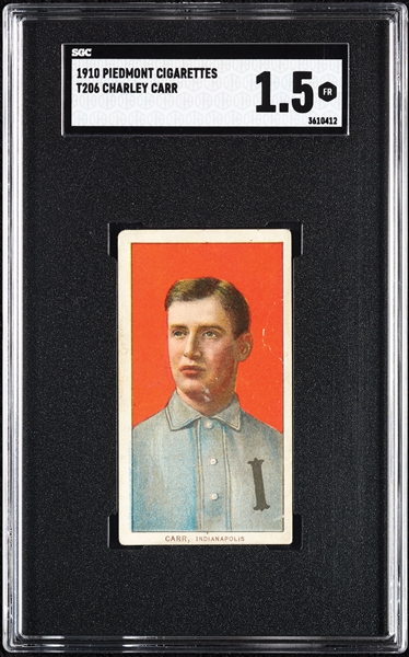 1909-11 T206 Charley Carr SGC 1.5