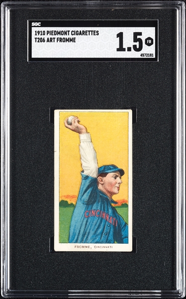 1909-11 T206 Art Fromme SGC 1.5