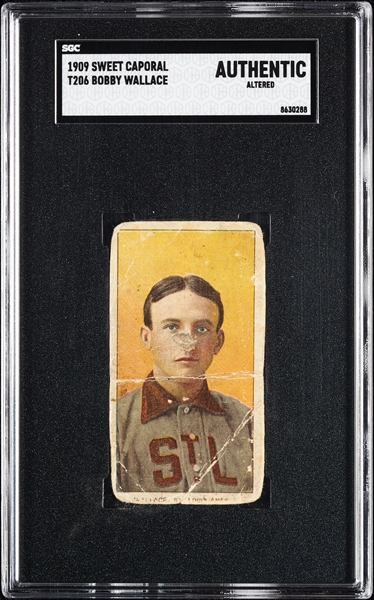 1909-11 T206 Bobby Wallace SGC Authentic