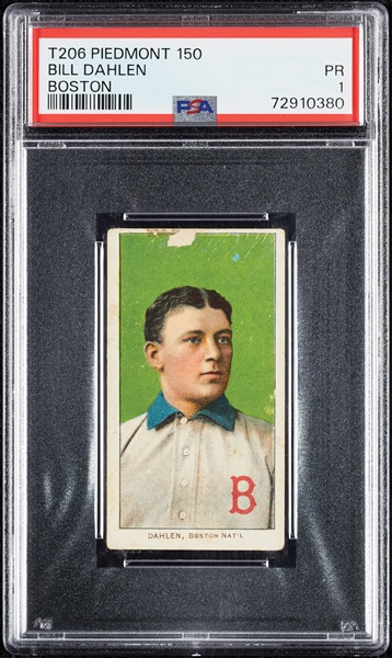 1909-11 T206 Bill Dahlen Boston PSA 1