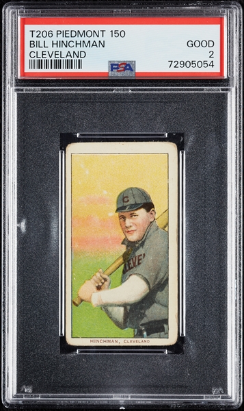 1909-11 T206 Bill Hinchman Cleveland PSA 2
