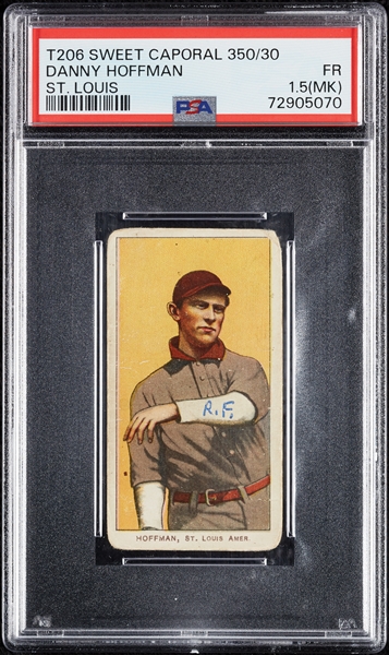 1909-11 T206 Danny Hoffman St. Louis PSA 1.5 (MK)