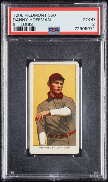 1909-11 T206 Danny Hoffman St. Louis PSA 2