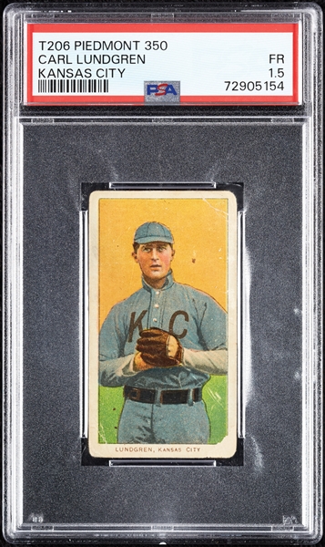 1909-11 T206 Carl Lundgren Kansas City PSA 1.5