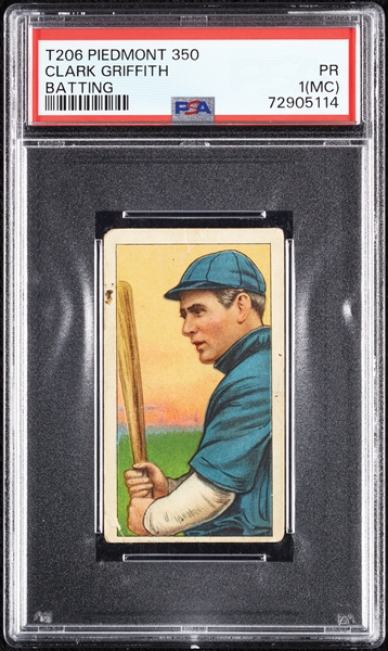 1909-11 T206 Clark Griffith Batting PSA 1 (MC)