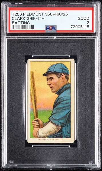 1909-11 T206 Clark Griffith Batting PSA 2