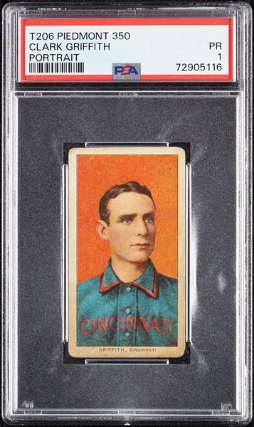 1909-11 T206 Clark Griffith Portrait PSA 1