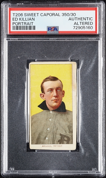 1909-11 T206 Ed Killian Portrait PSA Authentic