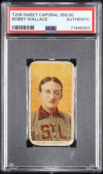 1909-11 T206 Bobby Wallace PSA Authentic