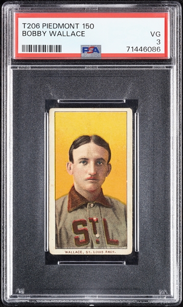 1909-11 T206 Bobby Wallace PSA 3