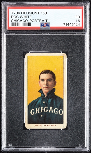 1909-11 T206 Doc White Chicago, Portrait PSA 1.5