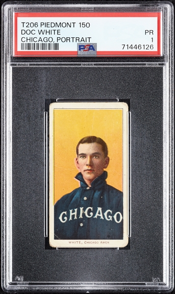 1909-11 T206 Doc White Chicago, Portrait PSA 1