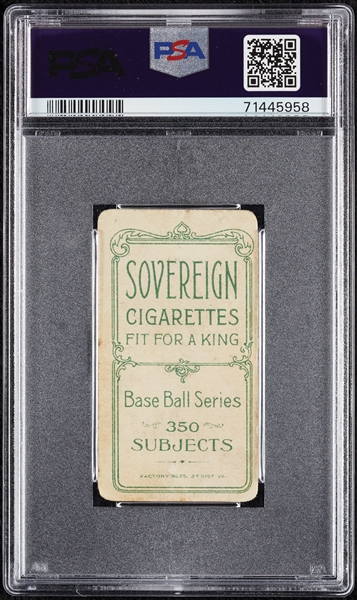 1909-11 T206 Bill Shipke (Sovereign 350 Back) PSA 1
