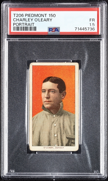 1909-11 T206 Charley O'Leary Portrait PSA 1.5