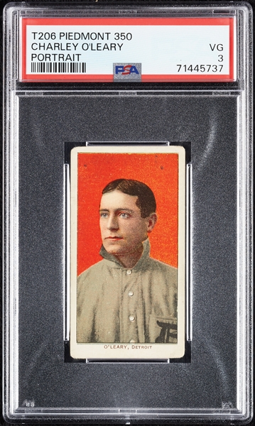 1909-11 T206 Charley O'Leary Portrait PSA 3