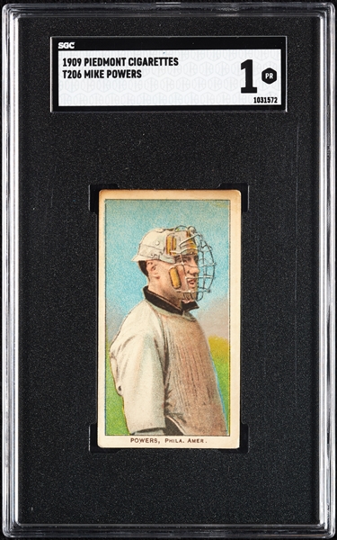 1909-11 T206 Mike Powers SGC 1
