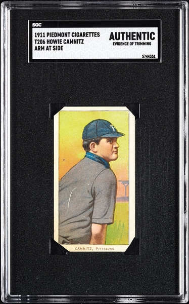 1909-11 T206 Howie Camnitz Arm At Side SGC Authentic