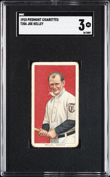 1909-11 T206 Joe Kelley SGC 3