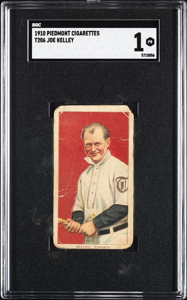 1909-11 T206 Joe Kelley SGC 1