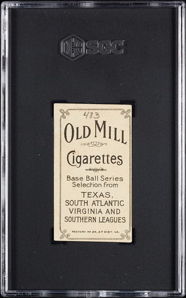 1909-11 T206 James LaFitte (Old Mill Back) SGC Authentic