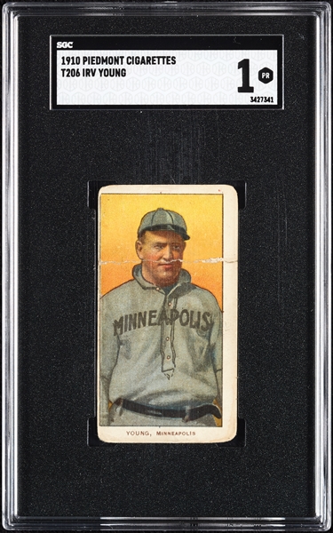 1909-11 T206 Irv Young SGC 1