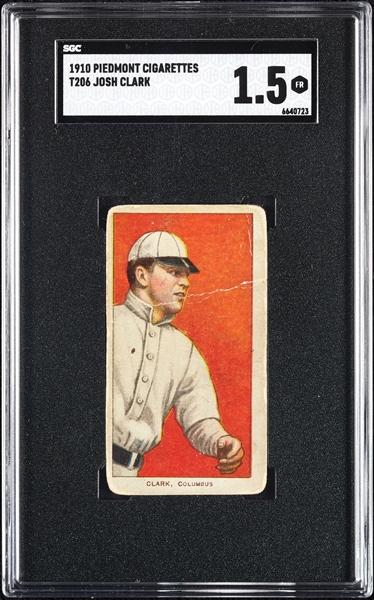 1909-11 T206 Josh Clark SGC 1.5