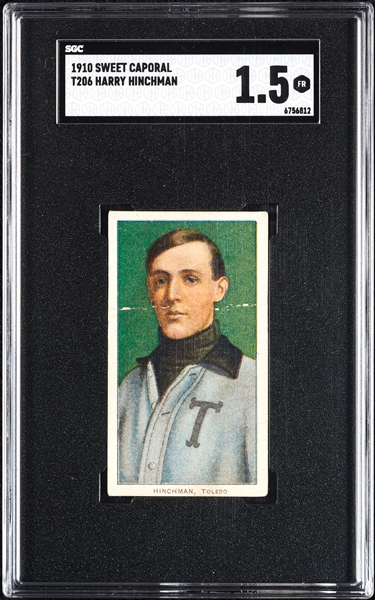 1909-11 T206 Harry Hinchman SGC 1.5