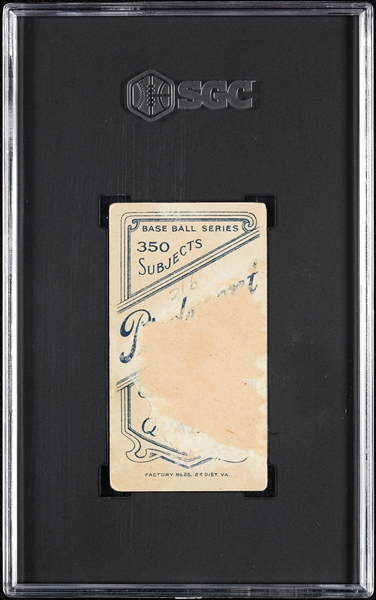 1909-11 T206 Lou Fiene Throwing SGC 1