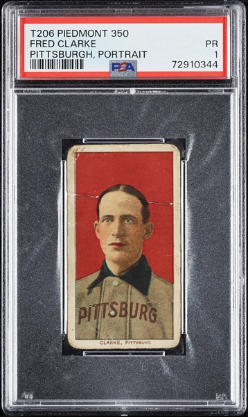 1909-11 T206 Fred Clarke Pittsburgh, Portrait PSA 1