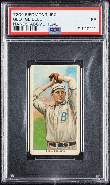 1909-11 T206 George Bell Hands Above Head PSA 1