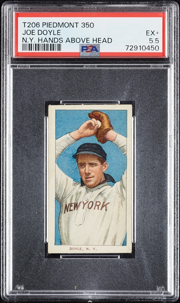 1909-11 T206 Joe Doyle NY, Hands Above Head PSA 5.5