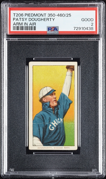 1909-11 T206 Patsy Dougherty Arm In Air PSA 2