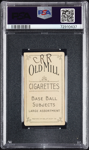 1909-11 T206 Patsy Dougherty Arm In Air (Old Mill Back) PSA 2 (MK)