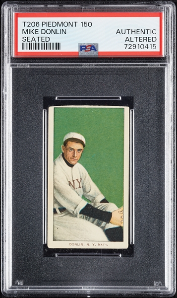 1909-11 T206 Mike Donlin Seated PSA Authentic