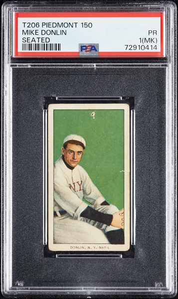 1909-11 T206 Mike Donlin Seated PSA 1 (MK)