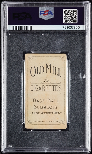 1909-11 T206 George Mullin With Bat (Old Mill Back) PSA 2 (MK)