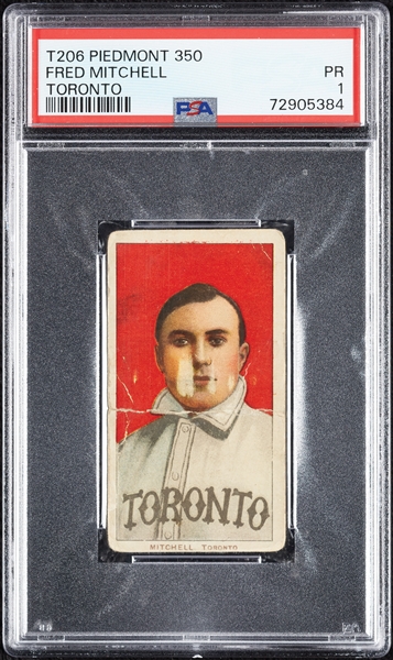 1909-11 T206 Fred Mitchell Toronto PSA 1