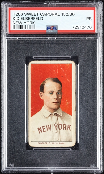 1909-11 T206 Kid Elberfeld New York PSA 1